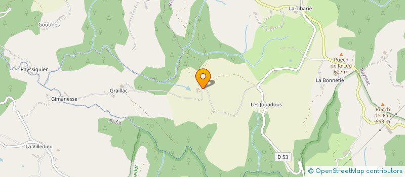 localisation de l'entreprise MONSIEUR CLAUDE BOUSQUET  RAYSSAC