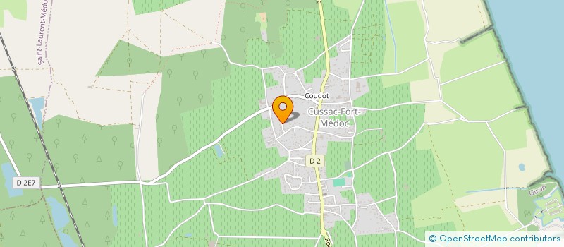 localisation de l'entreprise MONSIEUR CLAUDE BOUSQUET à CUSSAC-FORT-MEDOC