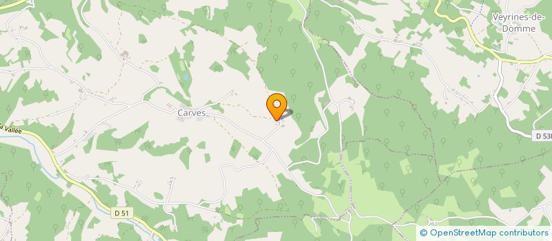 localisation de l'entreprise MONSIEUR CLAUDE BOUSSAT  CARVES