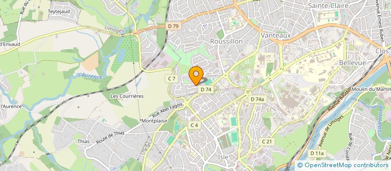 localisation de l'entreprise MONSIEUR CLAUDE BOUTANT à LIMOGES