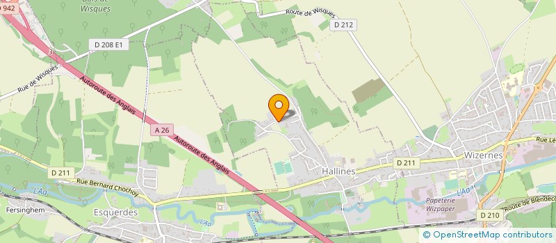 localisation de l'entreprise MONSIEUR CLAUDE BOUTILLIER  HALLINES