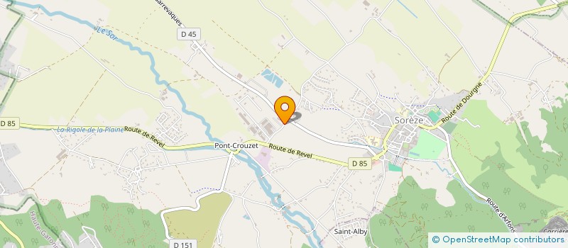 localisation de l'entreprise MONSIEUR CLAUDE BOUTONNIER  SOREZE