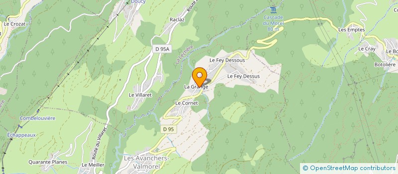 localisation de l'entreprise MONSIEUR CLAUDE BOUVIER à LES AVANCHERS VALMOREL