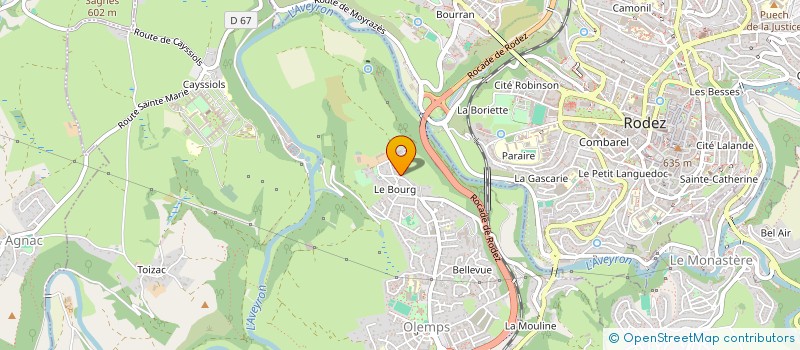 localisation de l'entreprise MONSIEUR CLAUDE BOUZAT  OLEMPS