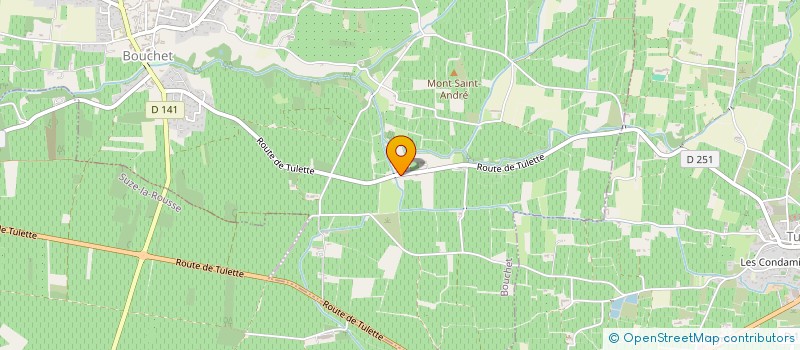 localisation de l'entreprise MONSIEUR CLAUDE BOUZIGUES  BOUCHET