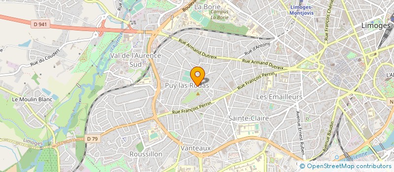 localisation de l'entreprise MONSIEUR CLAUDE BOYER à LIMOGES