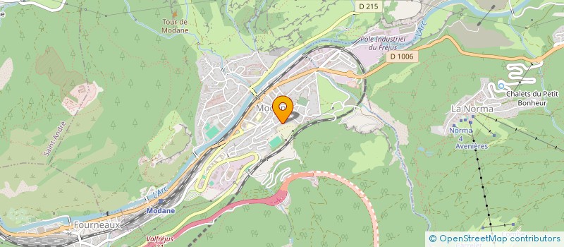 localisation de l'entreprise MONSIEUR CLAUDE BRAMANTE  MODANE