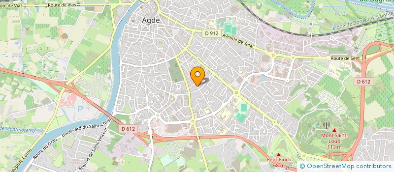 localisation de l'entreprise MONSIEUR CLAUDE BRANA  AGDE