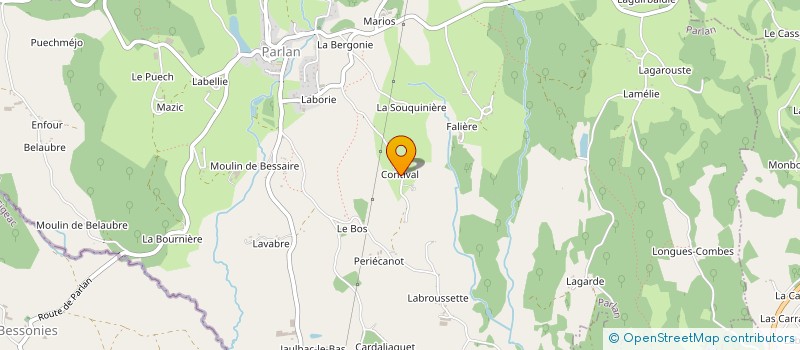 localisation de l'entreprise MONSIEUR CLAUDE BRASQUIE à PARLAN