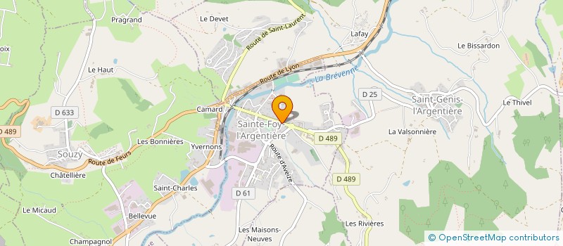 localisation de l'entreprise MONSIEUR CLAUDE BREDA à SAINTE-FOY-L'ARGENTIERE