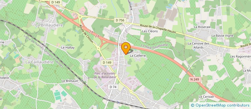 localisation de l'entreprise MONSIEUR CLAUDE BRENIER à LA HAIE-FOUASSIERE