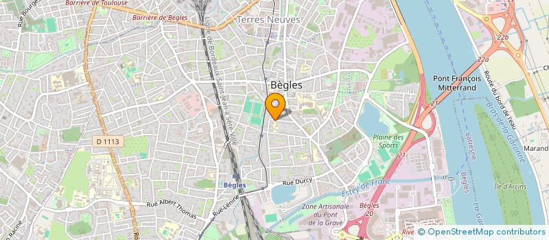 localisation de l'entreprise MONSIEUR CLAUDE BRETON à BEGLES