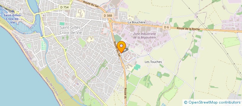 localisation de l'entreprise MONSIEUR CLAUDE BRIAND  SAINT-GILLES-CROIX-DE-VIE