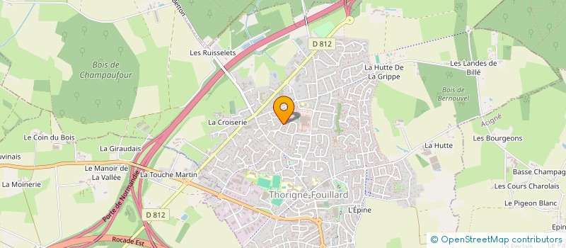 localisation de l'entreprise MONSIEUR CLAUDE BRIE  THORIGNE-FOUILLARD