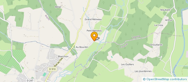 localisation de l'entreprise MONSIEUR CLAUDE BRIEU  LAGORCE