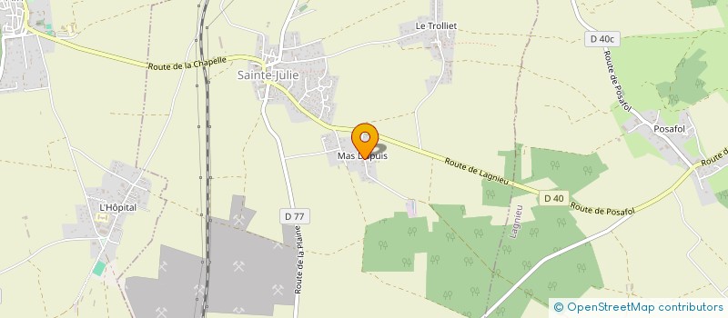 localisation de l'entreprise MONSIEUR CLAUDE BRISON  SAINTE-JULIE