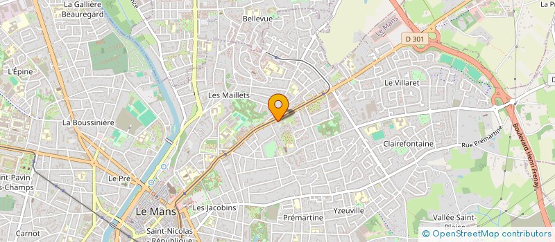 localisation de l'entreprise MONSIEUR CLAUDE BRISSEDET à LE MANS