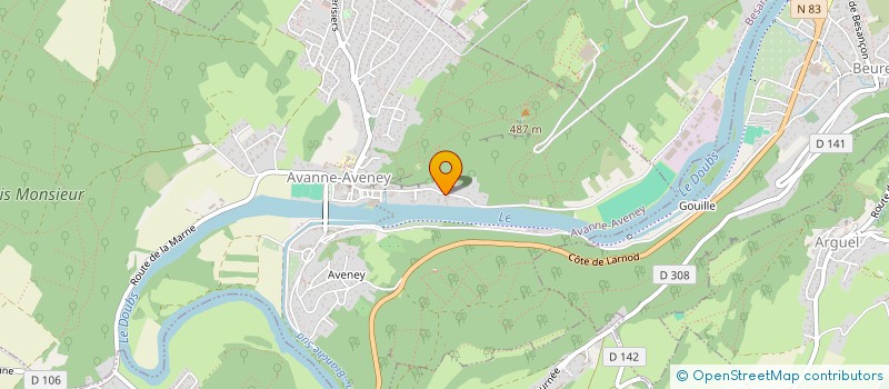 localisation de l'entreprise MONSIEUR CLAUDE BROCARD  AVANNE-AVENEY