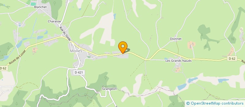 localisation de l'entreprise MONSIEUR CLAUDE BROSSE  MOLLES