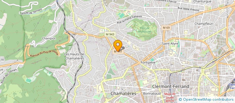 localisation de l'entreprise MONSIEUR CLAUDE BROSSEL  CLERMONT-FERRAND