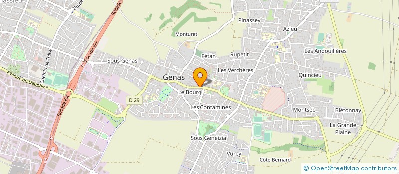 localisation de l'entreprise MONSIEUR CLAUDE BRUNET  GENAS