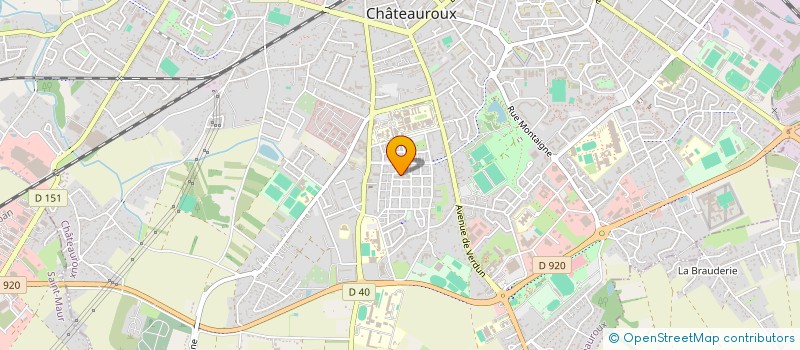 localisation de l'entreprise MONSIEUR CLAUDE BRUNET à CHATEAUROUX