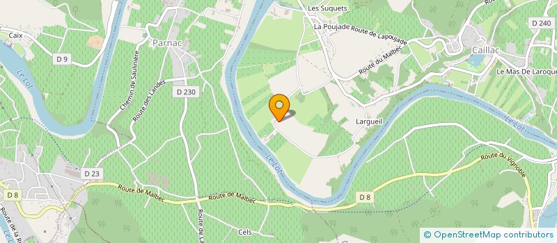 localisation de l'entreprise MONSIEUR CLAUDE BRUNET  CAILLAC