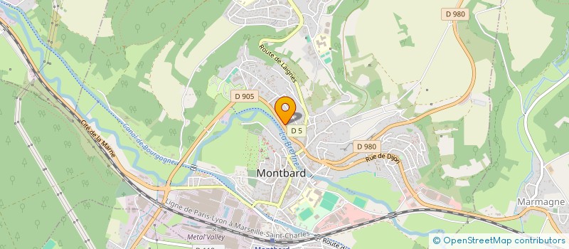 localisation de l'entreprise MONSIEUR CLAUDE BRUNET à MONTBARD