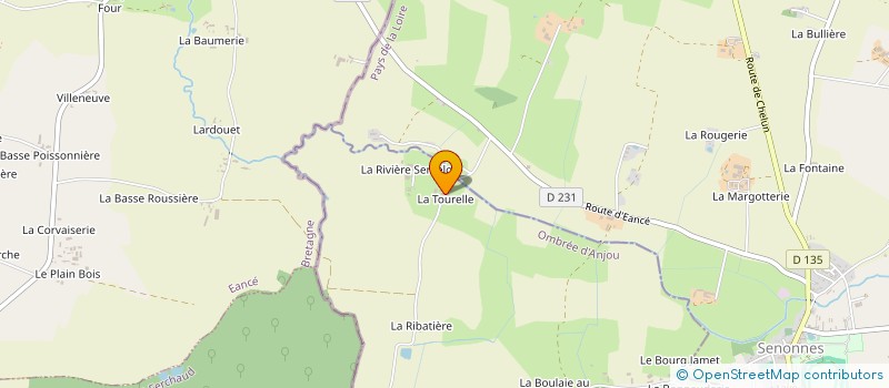 localisation de l'entreprise MONSIEUR CLAUDE BUCQUET  OMBREE D'ANJOU