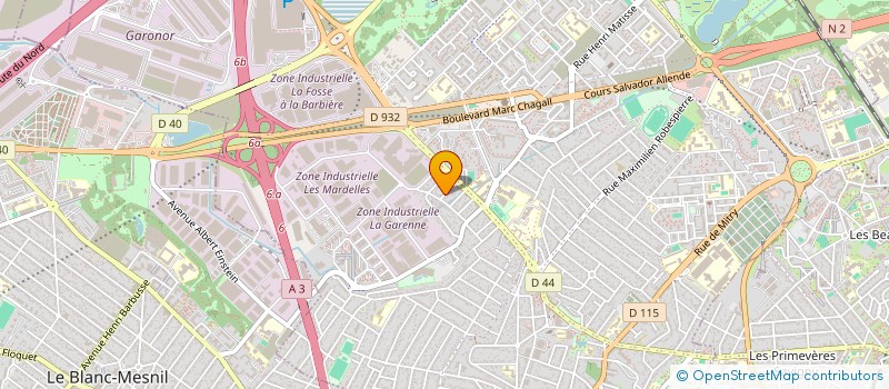 localisation de l'entreprise MONSIEUR CLAUDE BUFFAUMENE à AULNAY-SOUS-BOIS