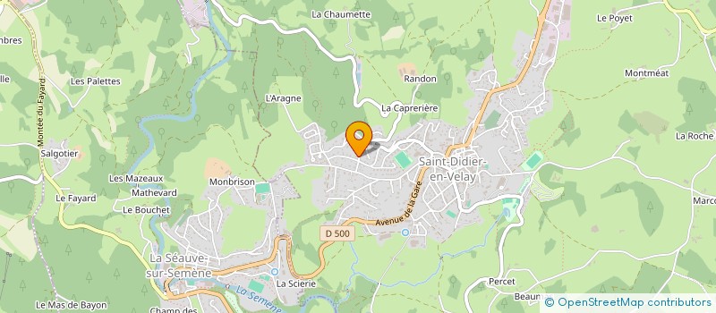 localisation de l'entreprise MONSIEUR CLAUDE BUGNAZET à SEAUVE-SUR-SEMENE (LA)
