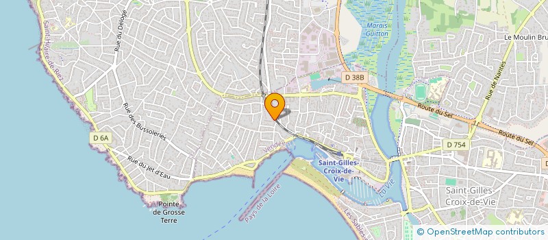 localisation de l'entreprise MONSIEUR CLAUDE BURGAUD à SAINT-GILLES-CROIX-DE-VIE