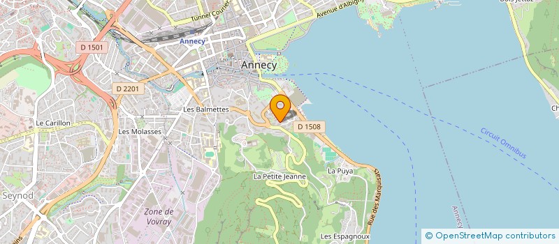 localisation de l'entreprise MONSIEUR CLAUDE BURNAT à ANNECY