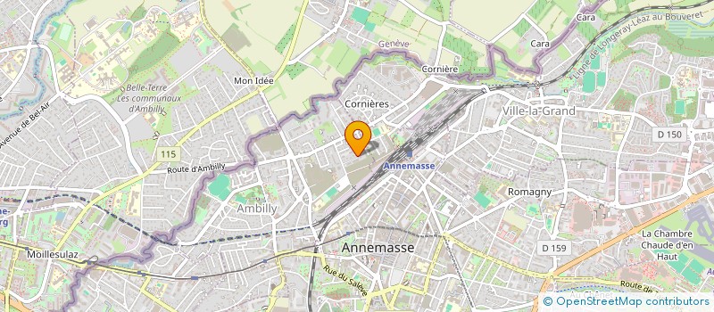 localisation de l'entreprise MONSIEUR CLAUDE BURNIER  AMBILLY