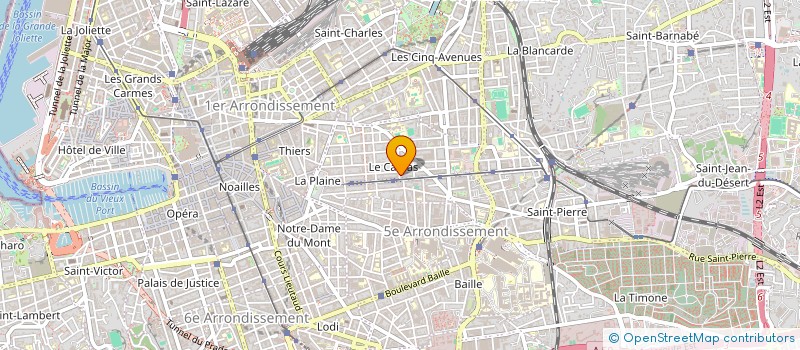 localisation de l'entreprise MONSIEUR CLAUDE BUSSIERE  MARSEILLE
