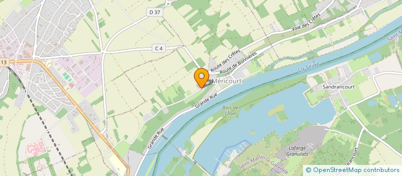 localisation de l'entreprise MONSIEUR CLAUDE CABANAC  MERICOURT