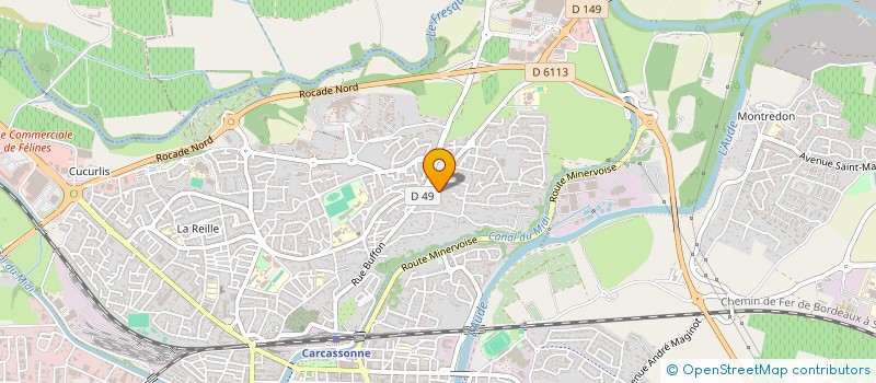 localisation de l'entreprise MONSIEUR CLAUDE CABRERA à CARCASSONNE