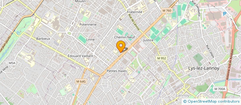 localisation de l'entreprise MONSIEUR CLAUDE CAIGNAERT  ROUBAIX