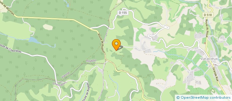 localisation de l'entreprise MONSIEUR CLAUDE CAILLAT  VARACIEUX