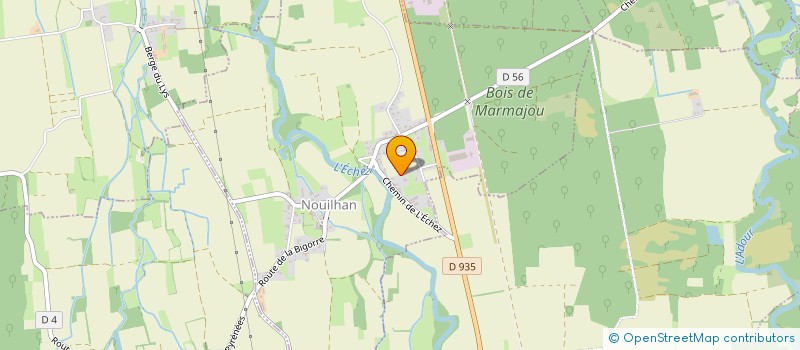 localisation de l'entreprise MONSIEUR CLAUDE CAILLAUD  NOUILHAN