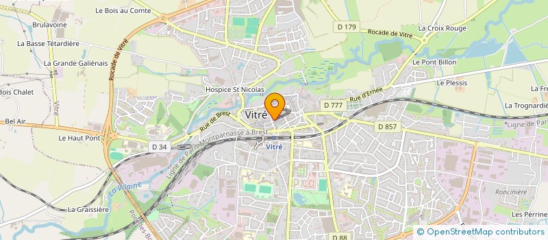 localisation de l'entreprise MONSIEUR CLAUDE CAILLEAU  VITRE