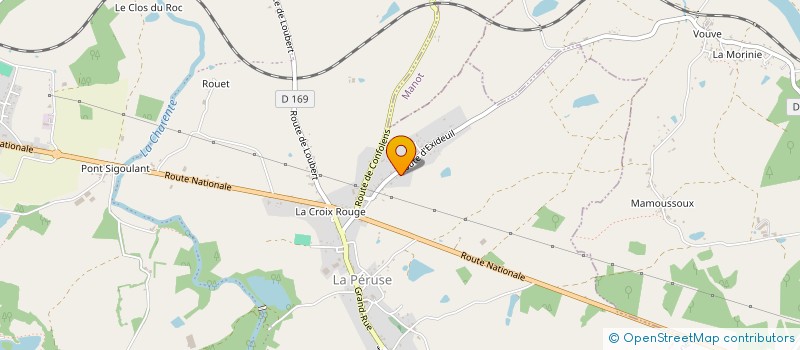 localisation de l'entreprise MONSIEUR CLAUDE CALENDREAU à TERRES-DE-HAUTE-CHARENTE