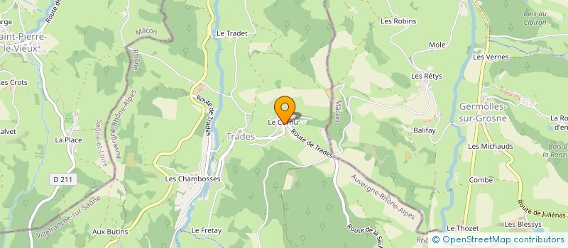 localisation de l'entreprise MONSIEUR CLAUDE CALLIER à DEUX-GROSNES