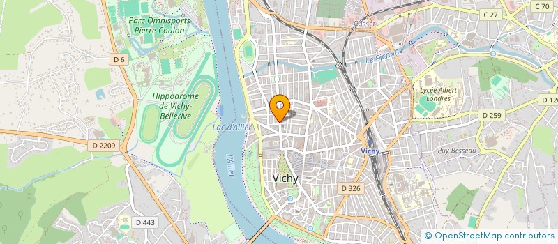 localisation de l'entreprise MONSIEUR CLAUDE CAMPAGNE à VICHY