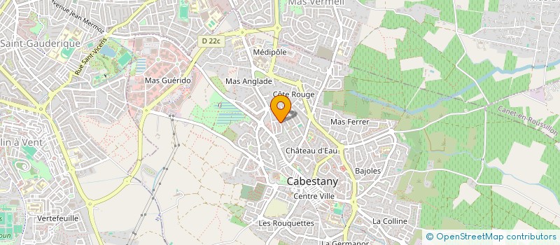 localisation de l'entreprise MONSIEUR CLAUDE CAMPS à CABESTANY