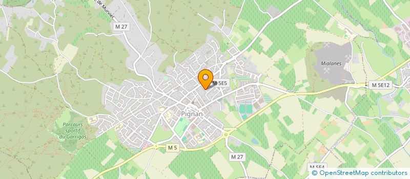 localisation de l'entreprise MONSIEUR CLAUDE CAMPS  PIGNAN