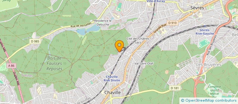 localisation de l'entreprise MONSIEUR CLAUDE CAMUSET à CHAVILLE