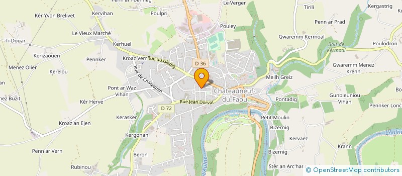 localisation de l'entreprise MONSIEUR CLAUDE CANTIN à CHATEAUNEUF-DU-FAOU