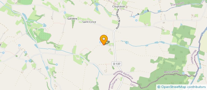 localisation de l'entreprise MONSIEUR CLAUDE CAPOT  MONCRABEAU