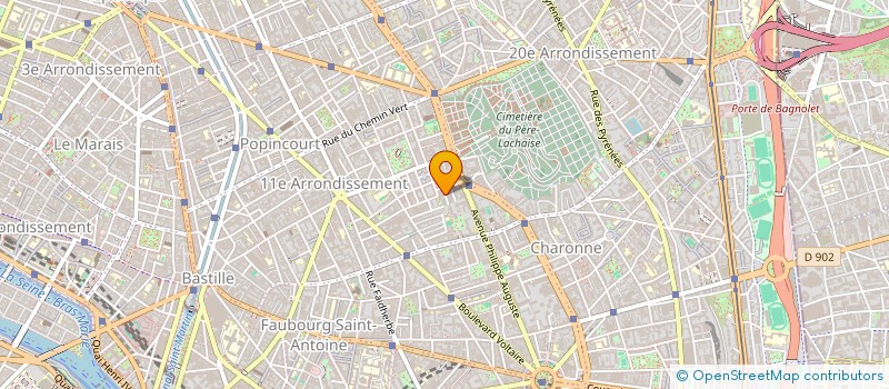 localisation de l'entreprise MONSIEUR CLAUDE CARADEC  PARIS